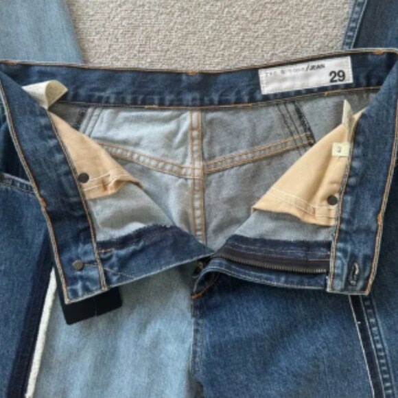 NWT RAG AND BONE MAGNOLIA DISTRESSED TWO TONED JEANS - SIZE 29 - Picture 2 of 6
